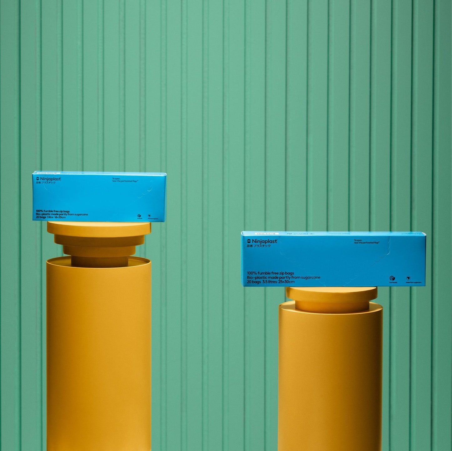 Bioplastpåse med Zip-förslutning, 1 liter, 20 st